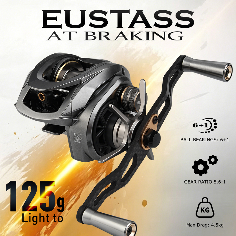 Spincast Reel - Moulinet de pêche LEYDUN EUSTASS, 125g,