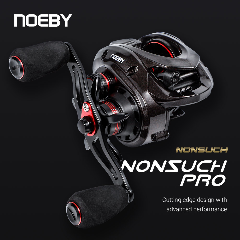 Spincast Reel - Noeby-Baitcasting Reel, Max Drag, Gear Ratio