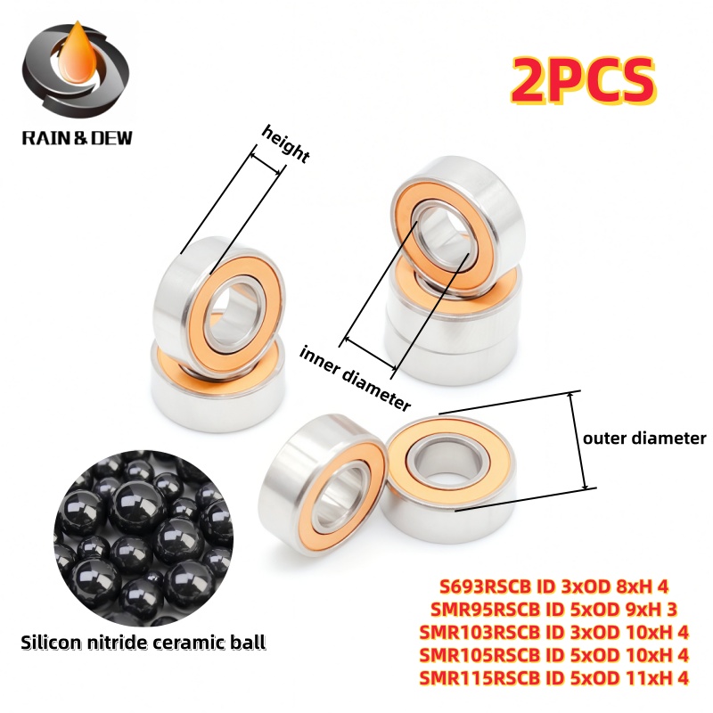 Baitcasting Reel - 2 roulements à billes miniatures 3x8x4