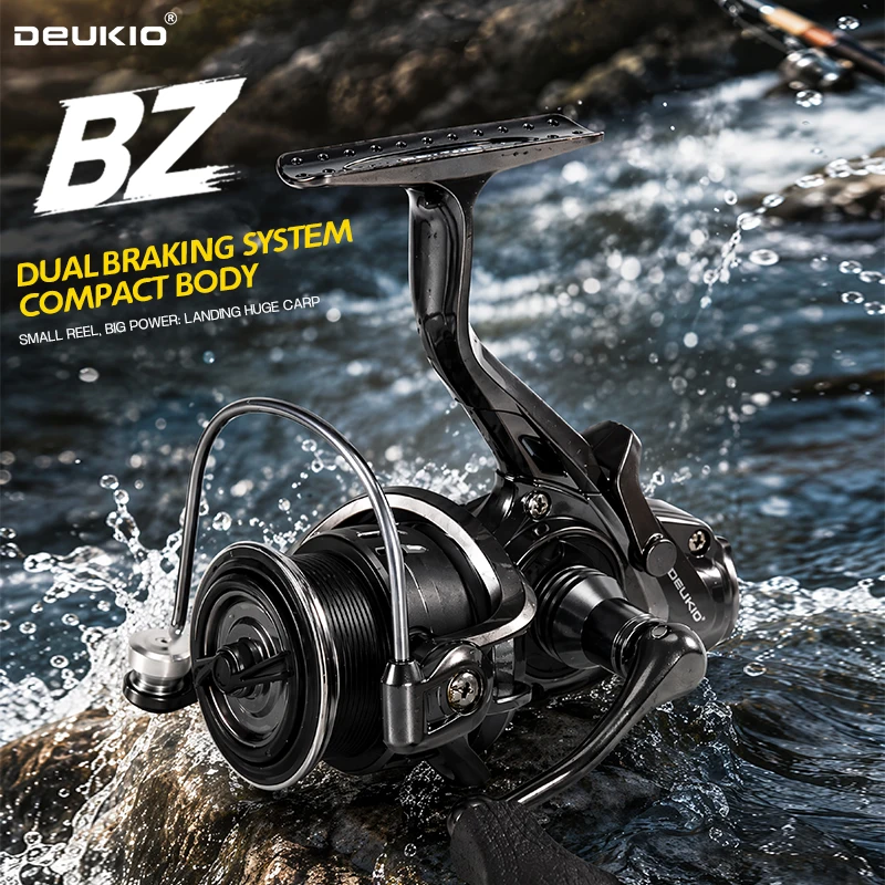 Ice Fishing Reel - Moulinet spinning compact DEUKIO, double frein,