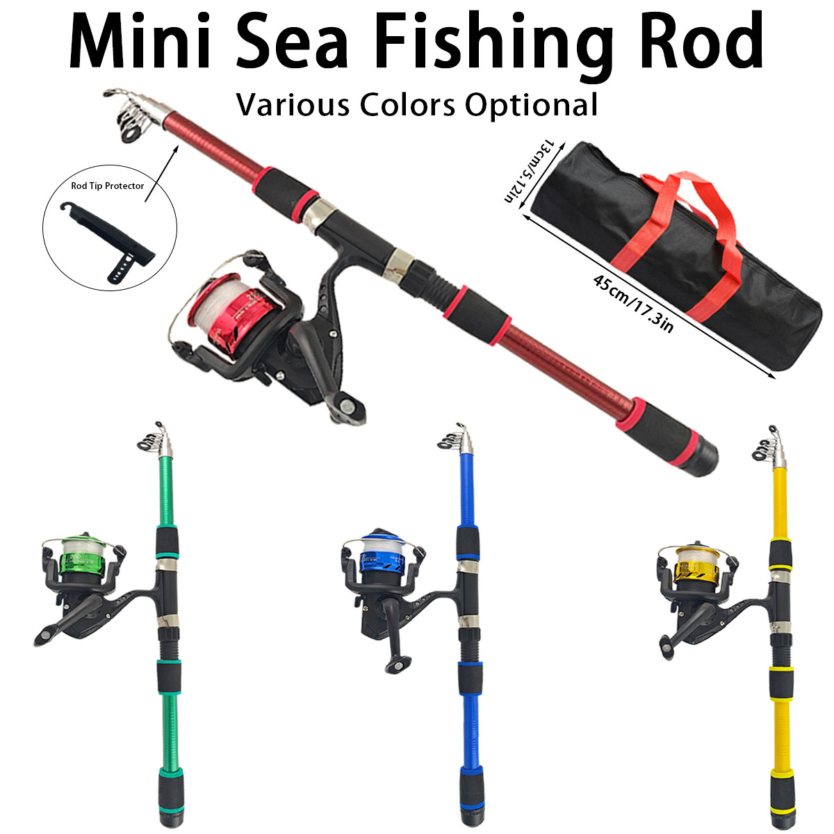 Mini canne à pêche télescopiqu - Reel Bag avis et prix